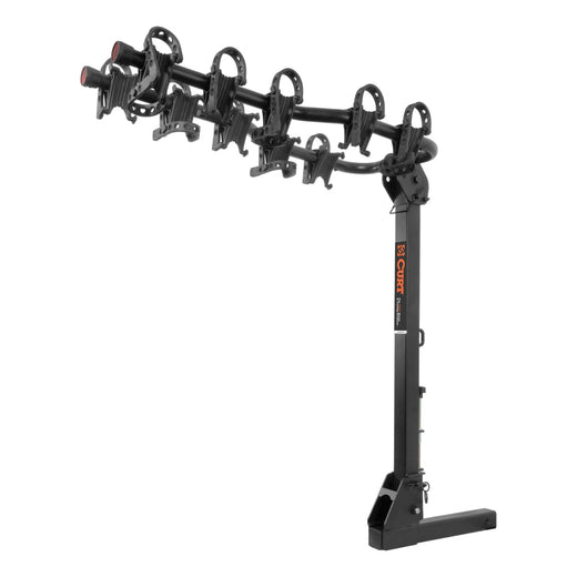 CURT 18065 Premium 5-Bike Two Arm Hitch Mount Bike Rack, Fits 2-in Receiver, Black