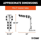 CURT 18065 Premium 5-Bike Two Arm Hitch Mount Bike Rack, Fits 2-in Receiver, Black image 3