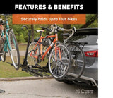 CURT 18087 Tray-Style Hitch-Mounted Bike Rack (4-Bike, 2-in Shank) image 7