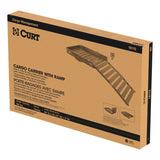 CURT 18112 Aluminum Hitch Mount Basket-Style Cargo Carrier with Ramp, Fits 2-in Receivers, 50 x 30-in image 3