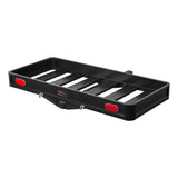 CURT 18113 Aluminum Hitch Mount Basket-Style Cargo Carrier, Fits 2-in Receivers, 49 x 22-in