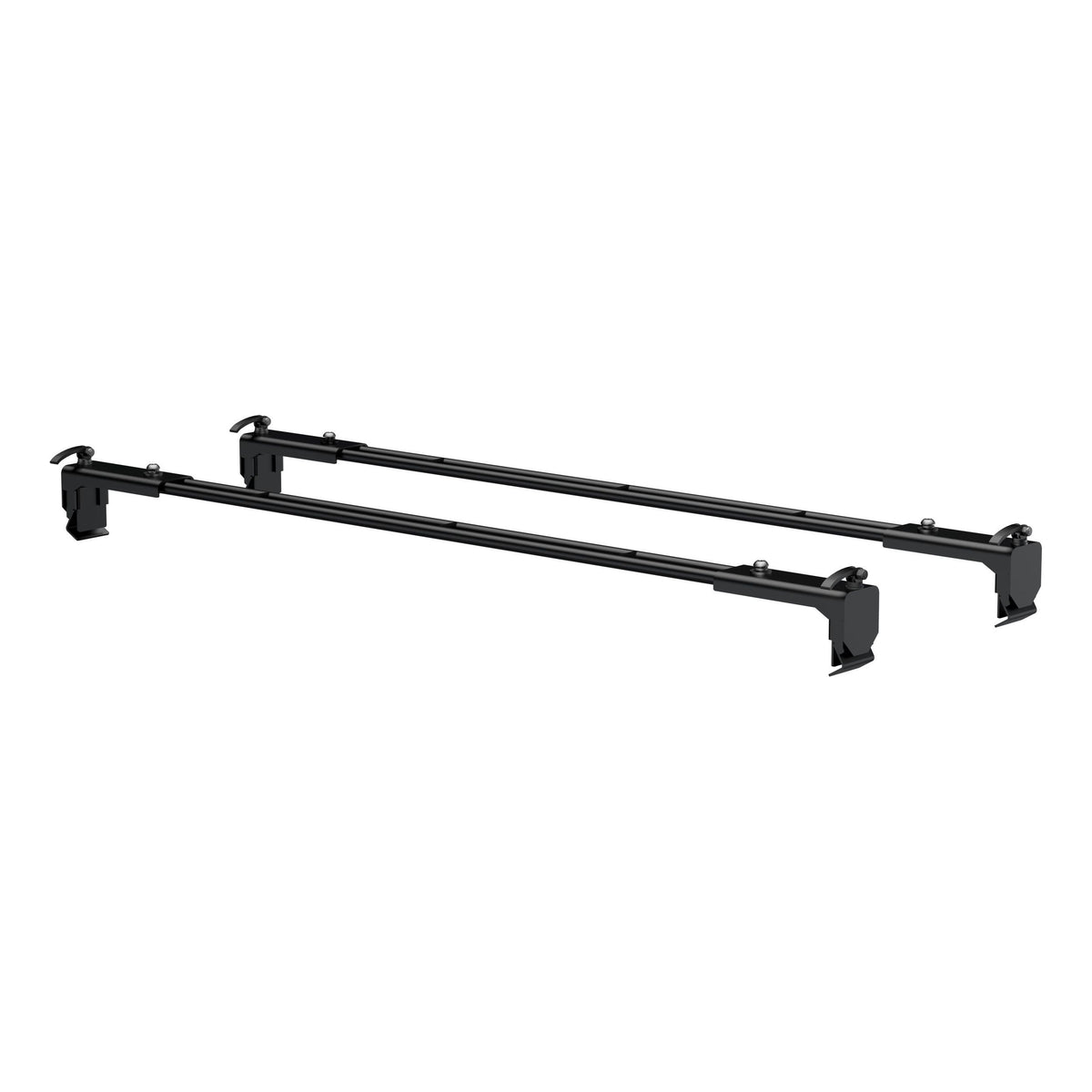 CURT 18119 Quick-Release Roof Rack Crossbars, Black Steel, Select Jeep Wrangler JK