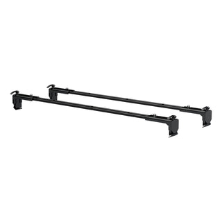 CURT 18122 Quick-Release Roof Rack Crossbars, Black Steel, Select Jeep Wrangler JK