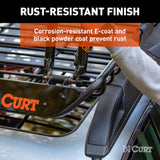 CURT 18124 Steel Roof Rack Cargo Basket/Carrier Extension, Black, 6-sq.ft image 5