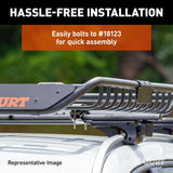 CURT 18124 Steel Roof Rack Cargo Basket/Carrier Extension, Black, 6-sq.ft image 8