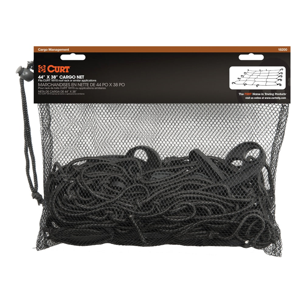 CURT 18200 Elastic Cargo Net for Roof Basket