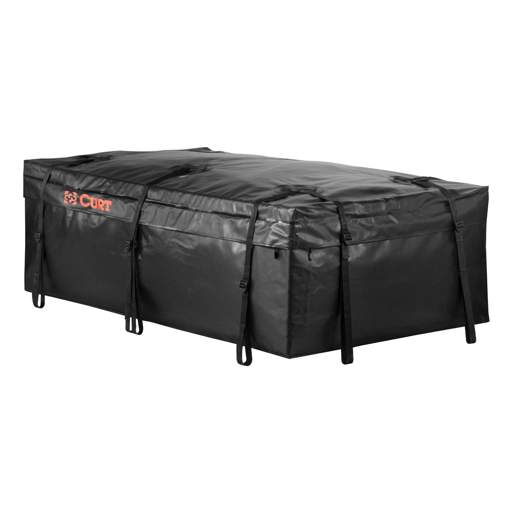 CURT 18221 Weather-Resistant Vinyl Roof Top Cargo Bag, Black, 59 x 34 x 21-in