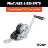 CURT 29450 15-ft Winch Strap with Snap Hook (1,100-lb) image 3
