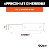 CURT 45781 8" Receiver Tube Extender for 2" Hitch Receiver image 5