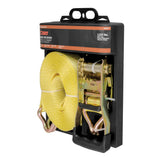 CURT 83047 Cargo Strap with J-Hooks, Yellow, 3,333-lb, 27-ft image 2