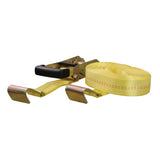 CURT 83048 27-ft Yellow Cargo Strap with Flat Hooks (3,333-lb)