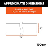 CURT 83066 2-in x 30-ft Tow Strap (9,000-lb, GVW) image 3