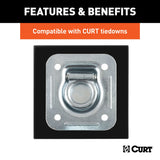 CURT 83607 Tie-Down Anchor Backing Plate, 6-in image 5