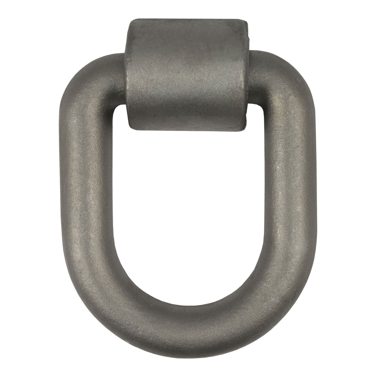 CURT 83780 3 x 4-in Weld-On Tie-Down D-Ring (15,587 lbs, Raw Steel)