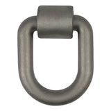 CURT 83780 3 x 4-in Weld-On Tie-Down D-Ring (15,587 lbs, Raw Steel)
