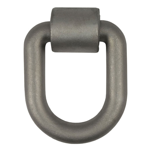 CURT 83780 3 x 4-in Weld-On Tie-Down D-Ring (15,587 lbs, Raw Steel)