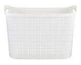 Curver Extra Large Jute Weave Storage Basket, White