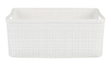 Curver Medium Jute Weave Nesting Storage Basket, White