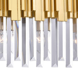 CWI Lighting Deco 3-Light Medallion Gold Vanity Light image 5