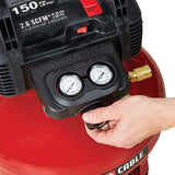 Air Compressor, 6-Gallon, Pancake, Oil-Free image 3