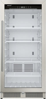 EdgeStar VBM101 22" Wide 10.1 Cu. Ft. Commercial Beverage Merchandiser – Stainless Steel, Temp Alarm, Reversible Door
