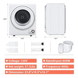 Euhomy 110V Portable Clothes Dryer 850W Compact Laundry Dryers 1.5 cu.ft Front image 2