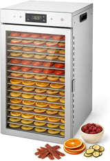 Touch screen 18-Floor Stainless Steel Food Dehydrator, Adjustable Timer and Temperature, 18 Racks, Dryer for Jerky, Meat, Fruits, herbs, tea, sourdough starter and Vegetables and lot more image 2