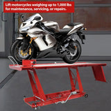 Garvee Hydraulic Motorcycle Lift - 1000lbs Capacity, Lift Hoist, Jack Stand, for Mechanics, Workshops, Homes image 2