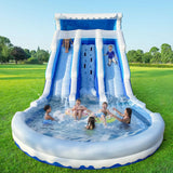 Large Inflatable Water Slide Swimming Pool Play Center, Commercial Grade Lightweight Premium Water Slide Bounce House 20.6x9.5x9.3Ft for Kids and Adults (with Blower) image 4