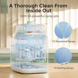 Baby Bottle Washer, Sterilizer & Dryer - All-in-One Cleaning Machine for Bottles, Pump Parts & Baby Essentials - Time-Saving & Effortless Care image 2