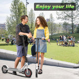 Electric Scooter - 8.5" Solid Tires, 350W Motor, Up to 19 MPH and 21-23 Miles Long-Range Portable Foldable Commuting Scooter for Adults with Double Braking System and App image 3