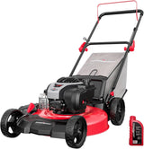 21" 2-in-1 Push Lawn Mower, 125cc Engine, Adjustable Cutting Height, Lightweight, Easy Assembly image 3