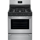 Frigidaire 30 in. 5 Burner Freestanding Gas Range in Stainless Steel FCRG3052AS