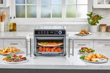 Fryer Toaster Oven Combo, 12 in 1 Countertop Convection Oven Cooks Food Fast, Fits a Whole Pizza or 6 Toast Slices, French Doors with Stainless Steel Finish image 3