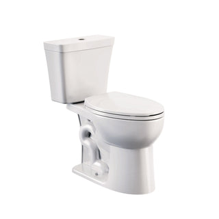 Danze 2-Piece Elongated Toilet Bowl with Soft Close, White, 3.8/4.8-L