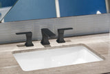 Danze Aztek Double Handle Widespread 8-in Centreset Bathroom Sink Faucet with Pop-up Drain, Matte Black image 2