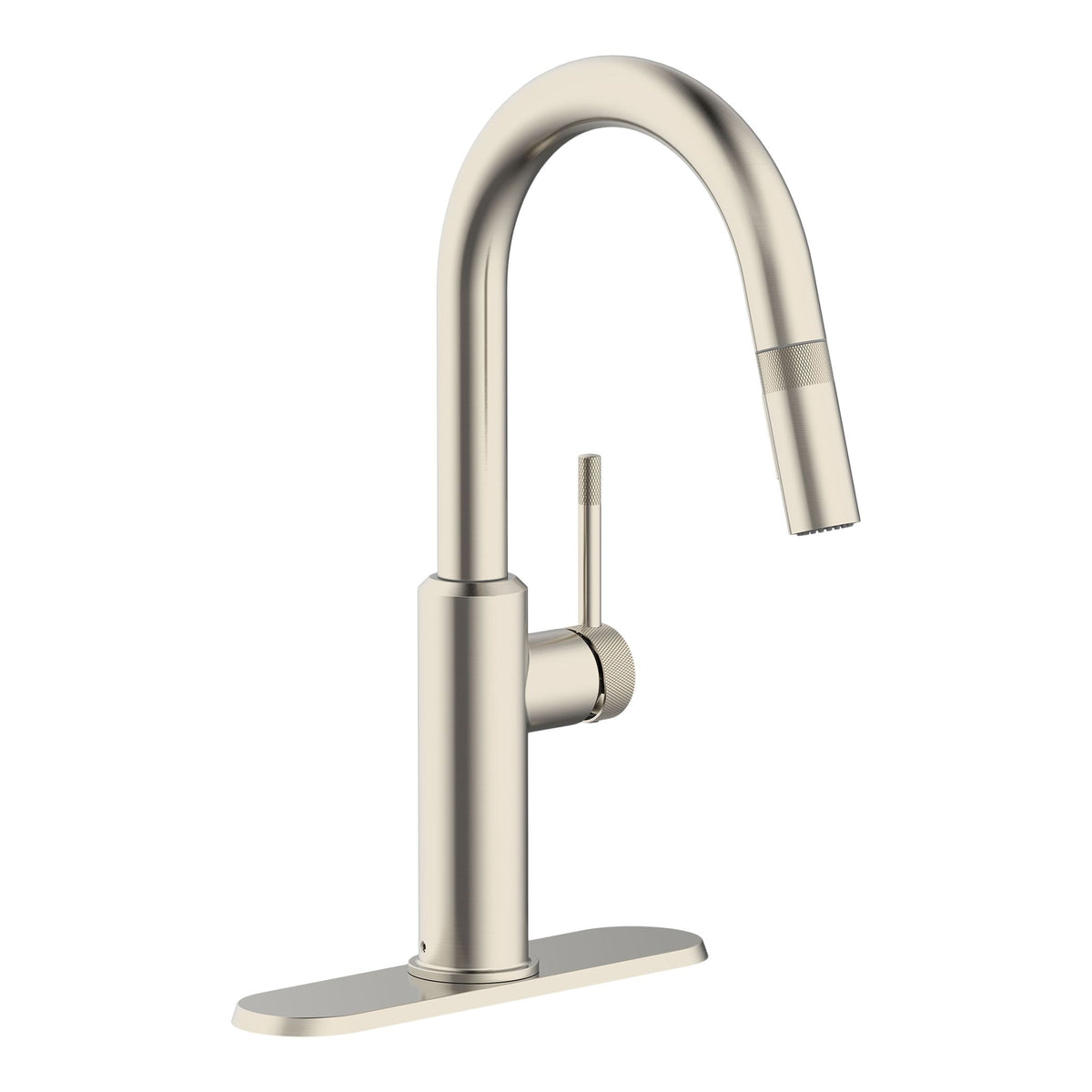 Danze Colby 1-Handle Pull-Down Kitchen Faucet with Knurled Accents, Stainless Steel