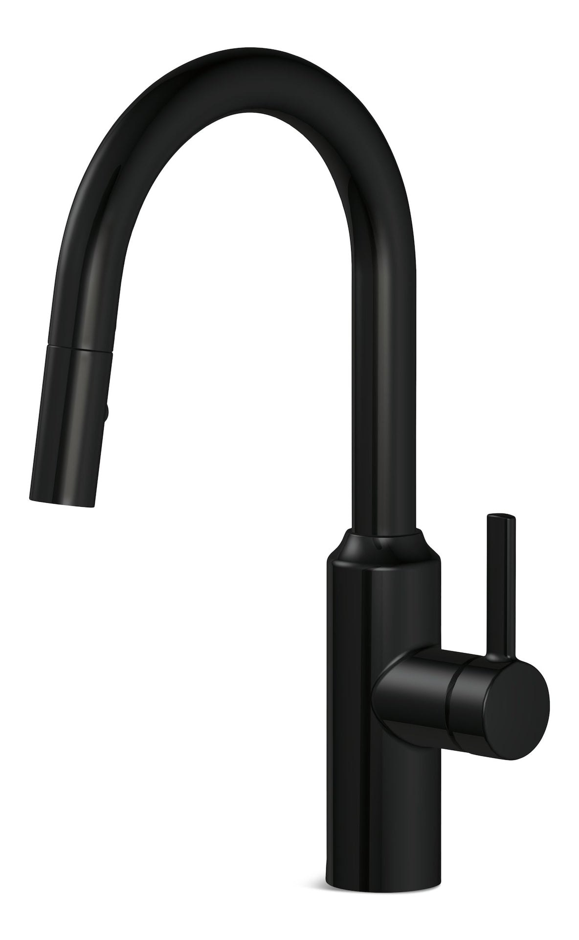 Danze Colby Single Handle Pull Down Kitchen Faucet, Matte Black
