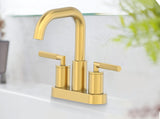 Danze Dorian 2-Handle 4-in Centreset Lavatory/Bathroom Sink Faucet, Brushed Gold image 2