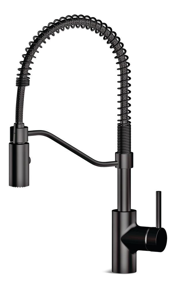 Danze Jasper Single Handle Pull Down Kitchen Faucet, Matte Black