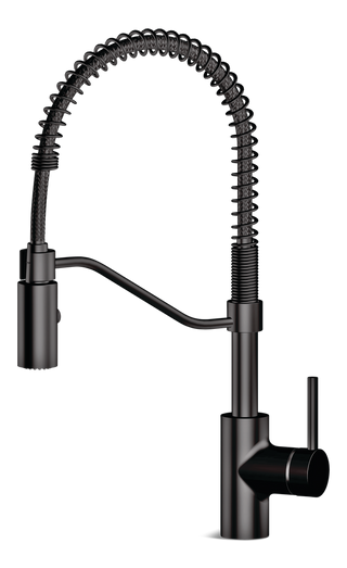 Danze Jasper Single Handle Pull Down Kitchen Faucet, Matte Black