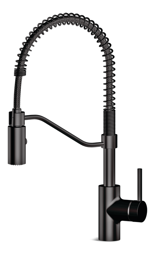 Danze Jasper Single Handle Pull Down Kitchen Faucet, Matte Black