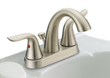 Danze Plymouth Double Handle 4-in Centreset Bathroom Sink Faucet with Pop-Up Drain, Brushed Nickel image 2