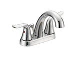 Danze Plymouth Double Handle 4-in Centreset Bathroom Sink Faucet with Pop-Up Drain, Chrome
