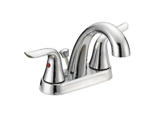 Danze Plymouth Double Handle 4-in Centreset Bathroom Sink Faucet with Pop-Up Drain, Chrome