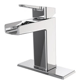 Danze Reeve Single Handle Single Hole 4-in Centerset Bathroom Sink Faucet with Pop-up Drain, Chrome image 2