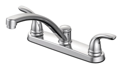 Danze Renovate Double Handle Kitchen Faucet, Chrome