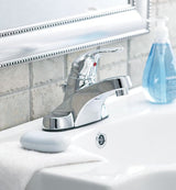 Danze Renovate Single Handle Bathroom Sink Faucet, 4-in Centerset, Chrome image 4