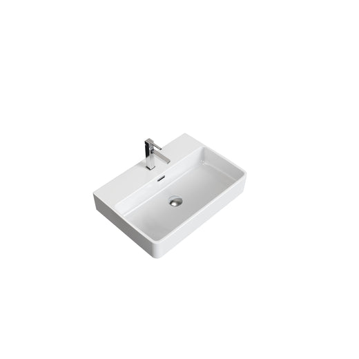 Danze Scratch-Resistant Rectangle Vessel Sink, White, 23.6-in x 16.5-in