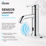 Danze Tronus Touchless Single Control Lavatory/Bathroom Sink Faucet, 4-in Centerset, Chrome image 2